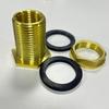 1/2" 1/4" Brass Water Tank Connector Silicone Gasket Copper Pipe Fish Tank Coupling Joint Garden Irrigation Pipe Hose Adapter