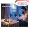 220V 50cm APP LED Ceiling Fan with Lights Remote Control Fans for Home Lamp Lighting Bedroom Living Silent Smart Dimmable