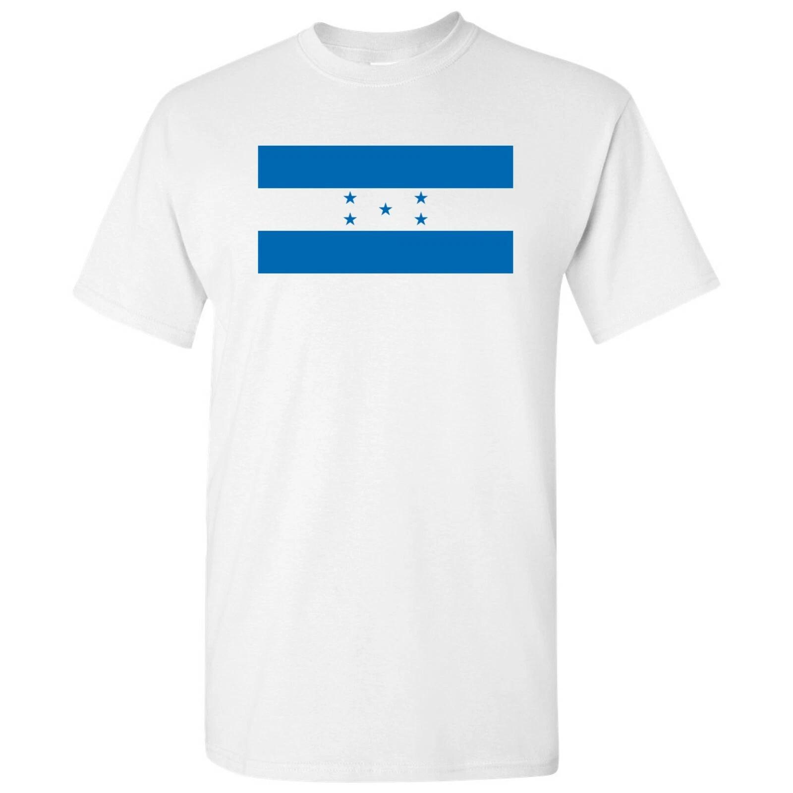 Honduras Latin American Flag Basic Cotton T-Shirt - White M