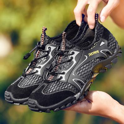 Summer Mesh Shoes Men's Large Size Breathable Mesh Hiking Shoes Outdoor Hiking Shoes Casual Shoes Men
