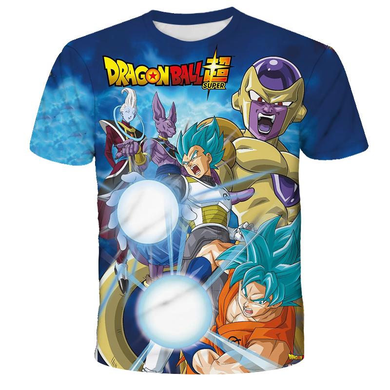 2026 Summer Hot Sale T-Shirt Hot Sale Outdoor Training T-Shirt Cartoon Anime Dragon Ball Wukong Super Saiyan Image Boy Girl Top