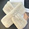 Imported Real Rex Rabbit Fur Scarf Korean Version Simple Long Woven Mao Mao Scarf Warm Double-sided Thickened Fur Collar