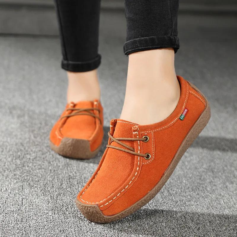 Women Flats Fashion Casual Sneakers  Autumn New Comfortable Female Casual Walking Footwear Fashion Large Size Loafers Shoes