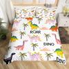 Homewish Cartoon Frog Prince Duvet Cover Set For KidsKawaii Red Mushroom Bedding SetCute Animal Bed Set