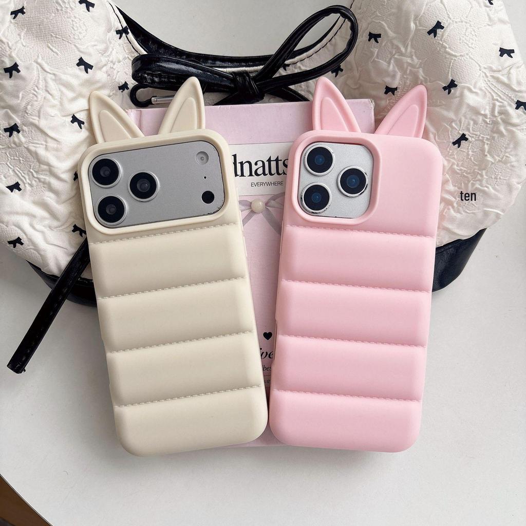 3D Fox Ears & Angel Wings Phone Case for iPhone 14/13/12/11 Pro Max