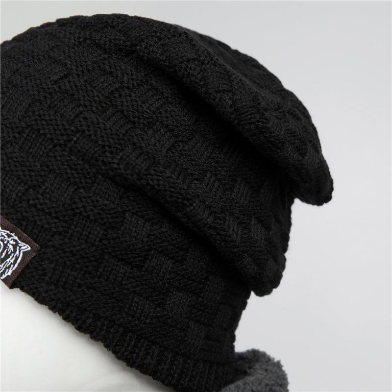 Hat Winter Cold-proof Thickened Wool Hat Men's and Women's Autumn and Winter Warm Fleece Versatile Pullover Hat Knitted Hat