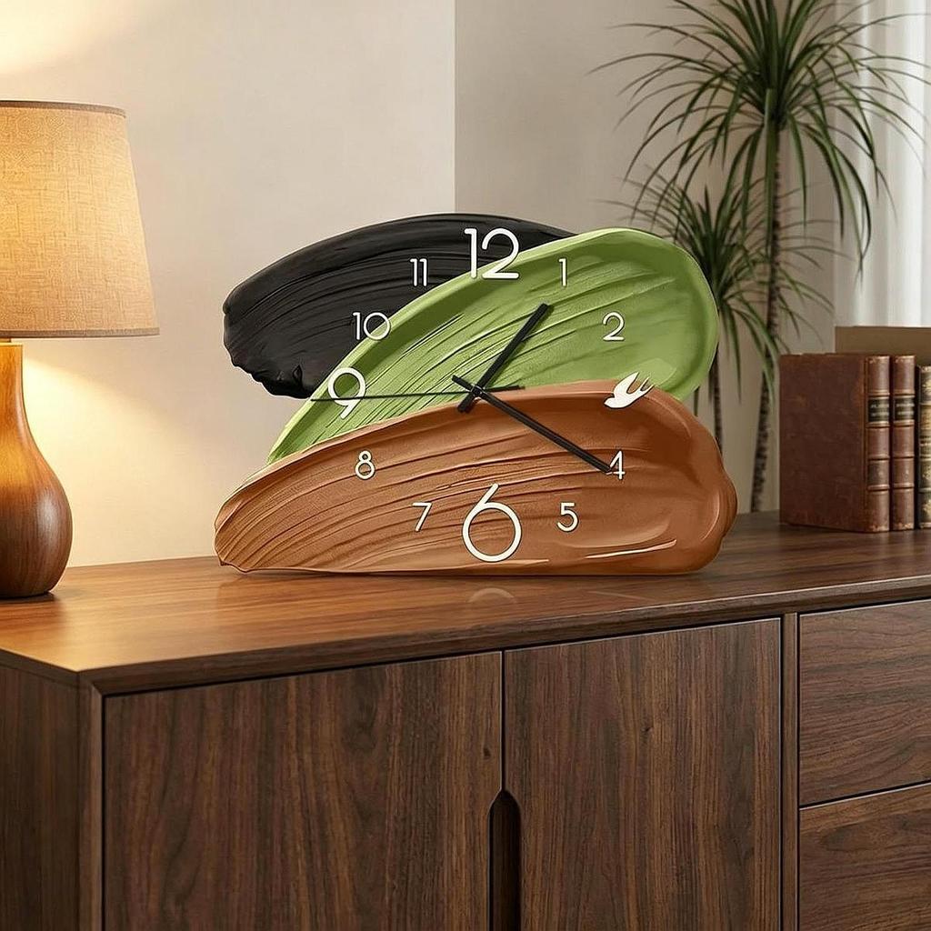 Table Clock, Modern, Simple Ornament, Decorative Clock for Shelf, Office, Kitchen, Bedside