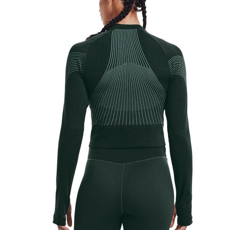 Under Armour Lässiges Trainings-Crop-Top T-Shirt Damen Tops Grün 1362723-370