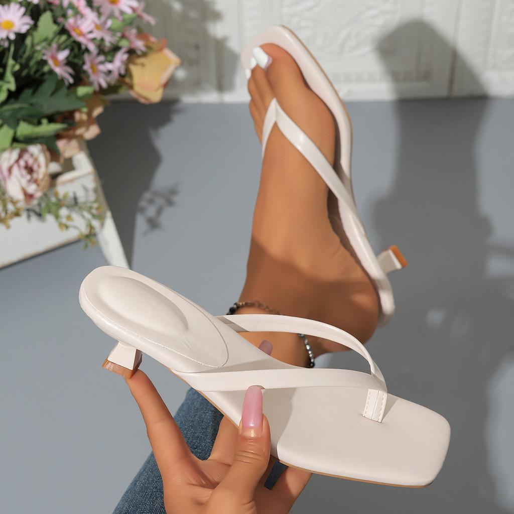 Style Plus Size Low Heel Sandals With Rubber Sole For Summer Casual Wear