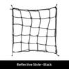 Motorcycle Helmet Cargo Net Night Reflective High Elasticity Easy Storage For Motorbike Ebike Bicycle Riding