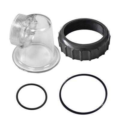 Tapa de Pre-Filtro Transparente Para Bomba de Circulación de Piscina SPS50 Con Juntas Tóricas y Accesorios de Tornillo Para un Mantenimiento Óptimo de la Piscina