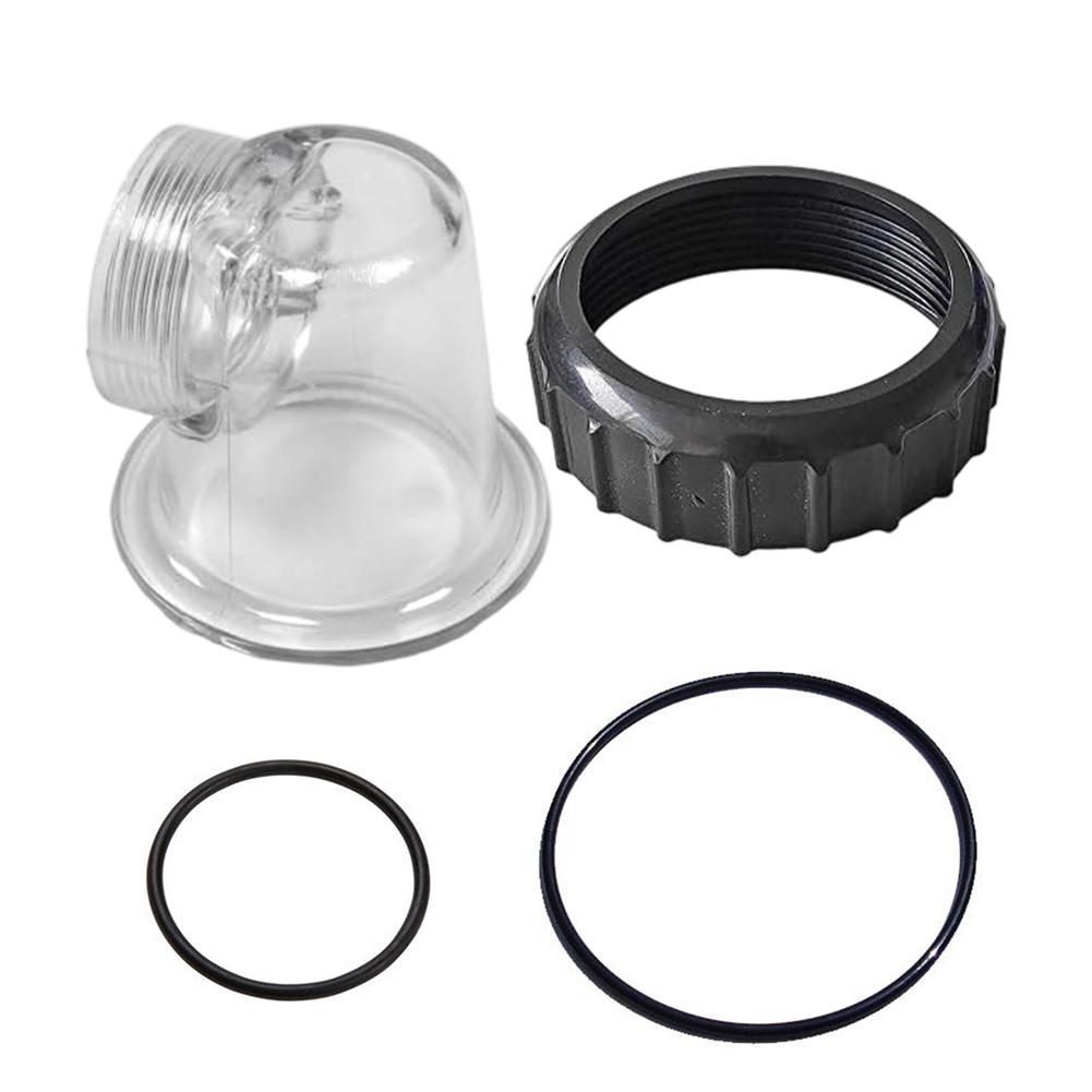 Transparenter Vorfilterdeckel für SPS50 Pool-Umwälzpumpe Mit O-Ring-Dichtungen & Schraubverbindungen Für Optimale Poolpflege