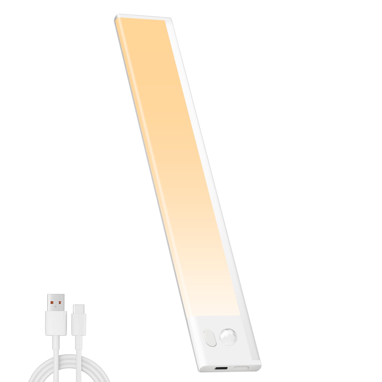 

Светодиодная панель с датчиком движения, бесступенчатая регулировка 3 уровня цвета, ультратонкий ручной магнитный светодиодный светильник без проводов, длинный, высокий, с питанием от аккумулятора, 23 см