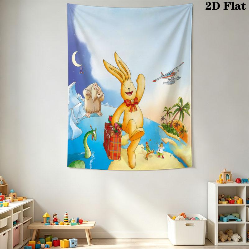 Felix Circus Wall Tapestry Aesthetic Wall Hanging Printed Fabric Blanket Decorative Tapestries for Bedroom Living Room Home Decor