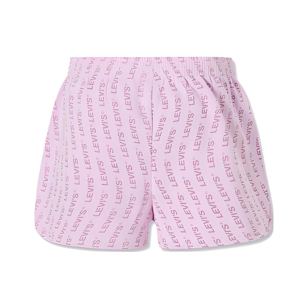 Levis Loose Casual Logo Print Shorts Women Shorts Light-Pink Purple A6226-0000