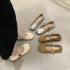 Soft-soled silver small leather shoes women's single model 2025 summer new versatile maternity shoes single shoes Mary Jane shoes with skirt