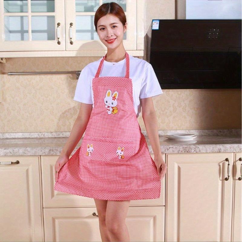 Șorț de bucătărie multifuncțional drăguț cu buzunare - Ajustabil, rezistent la ulei și rezistent la vopsea poliester impermeabil și rezistent la ulei