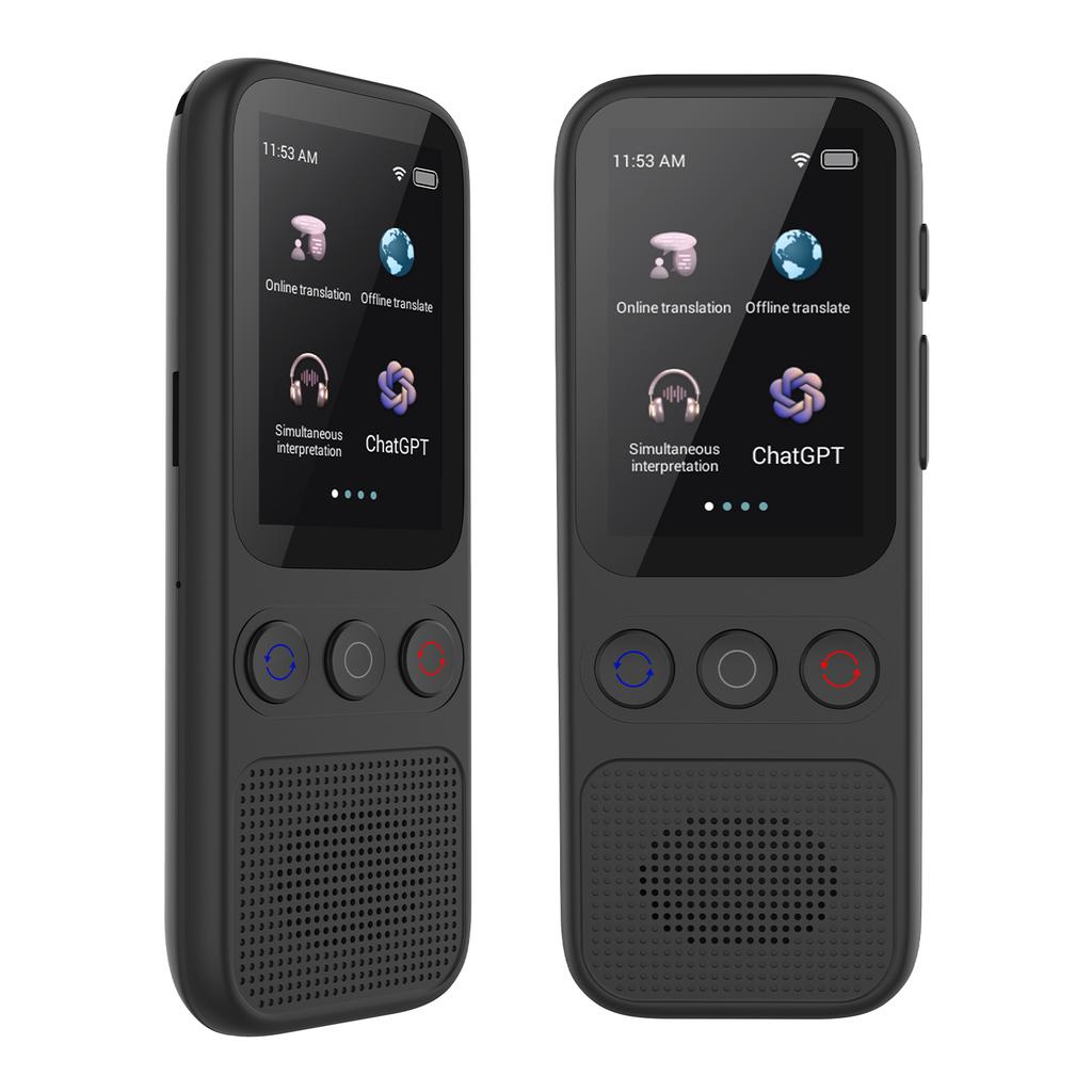 Language AI Translator Device with 138 Languages Voice Translating 17 Offline Translation Simultaneous Interpretation