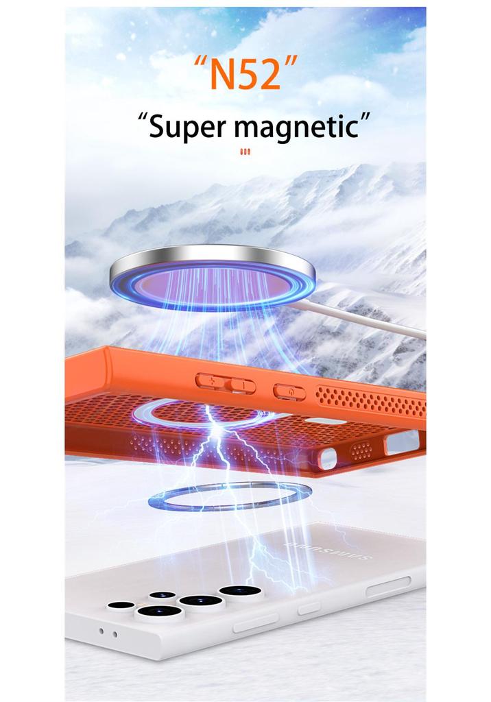 Magnetic Heat Dissipation Protective Case for Samsung S23 FE/S24+/S26 Ultra – Suitable for Men and Women