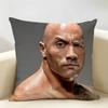 The RRock DDwayne Cushion Cover Natural Linen Organic Fabric DoubleSided Printing Room Sofa Decor Pillow Case