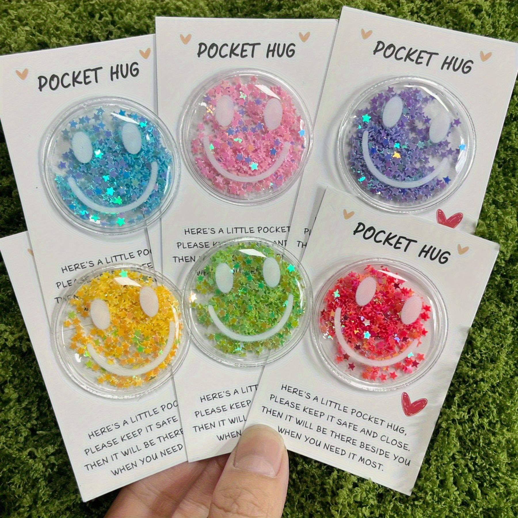 

12 Цветных Глиттерных Наклеек для Лица для Открыток-Обнимашек - Разнообразные Блестящие Цвета, Идеально для Дней Рождения, Свадеб и Подарков для Поддержки, Милые