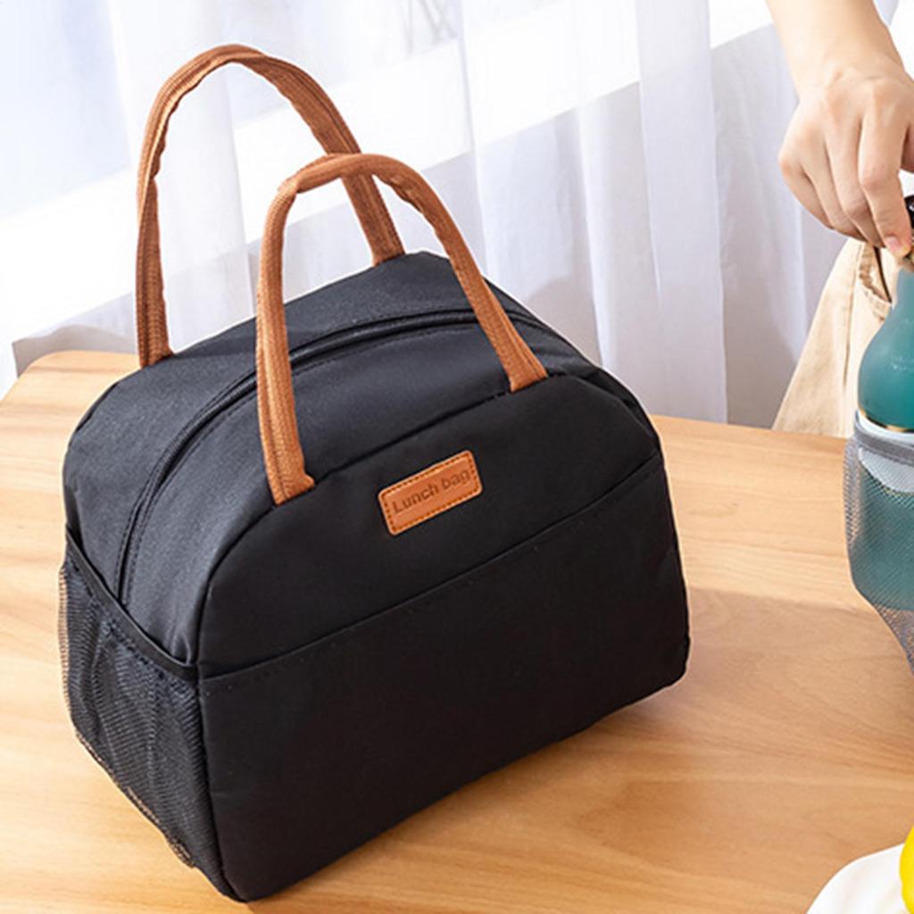 Food Handbags Portable Thermal Lunch Bag  Waterproof Leakproof insulated Lunch Bag For Student Bento Lunch Handbag Insulation