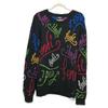 Fendi FZY463 AH3E 21AW Logo Multicolore ARTIST ALLOVER Crew Neck Top Sweater