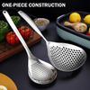 KAYCROWN Skimmer Slotted Spoon, 2 Pack Stainless Steel Pasta Spider Strainer Ladle for Frying and Cooking, Frying Strainer Spoon, Kitchen Cooking