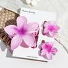 Frangipani Hairpin Beach Vacation Style Bauhinia Flower Updo Shark Hairpin Set