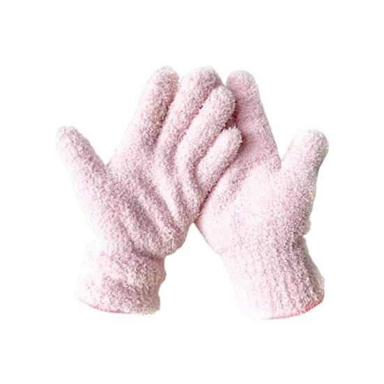 

1 пара чистящих перчаток, ультра мягкие, эффективное удаление пыли, уход за автомобилем, микрофибра, коралловый флис, перчатки для мытья автомобиля для ванной комнаты розовый