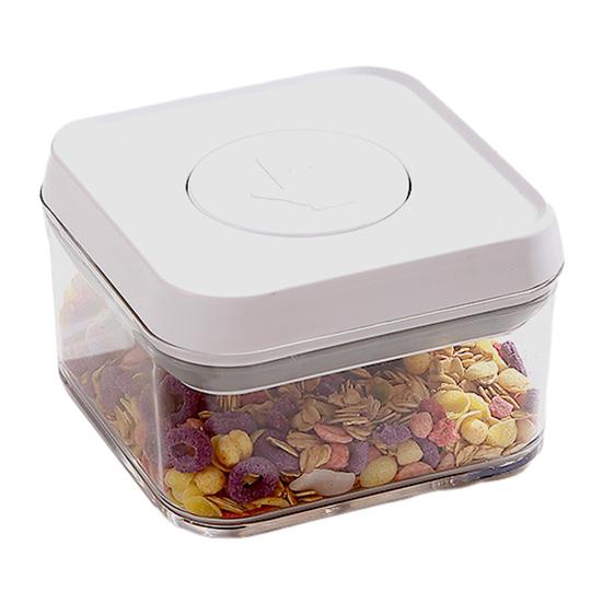 Airtight Food Container with Pop Lid Stackable Kitchen Pantry Organizer One Button Opening Flour Sugar Container for Cereal Rice Flour Pasta Snacks