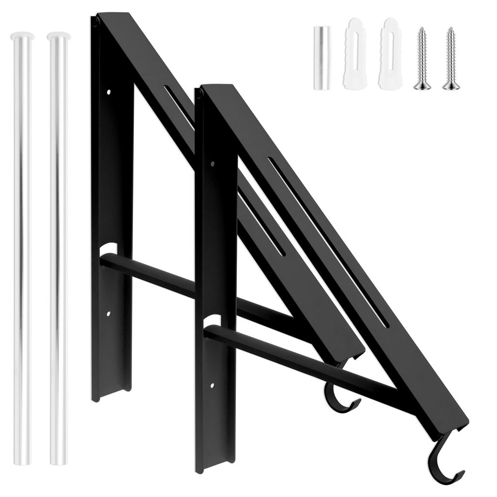 Wall-Mounted Clothes Drying Rack Stainless Steels Space Saving Foldable Clothes Hanger For Home Bedroom Laundry Room Wall NEW