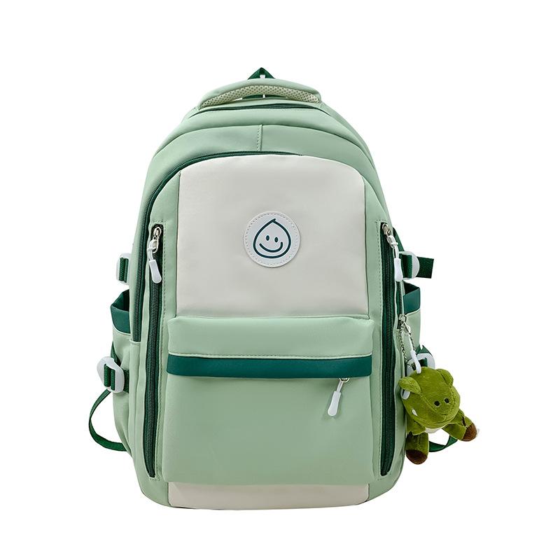 Schoolbag schoolbag female ins wind Korean version of high school junior high school students large capacity backpack simple middle school students