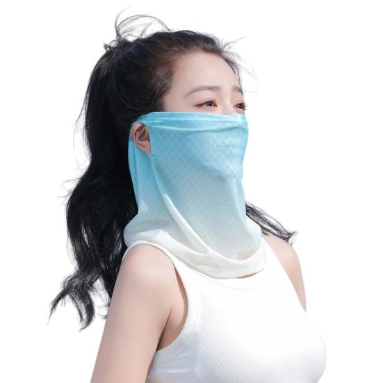 Summer Activities Face Guard Ice Silk Sunscreen Cover for Face Neck And Clavicle