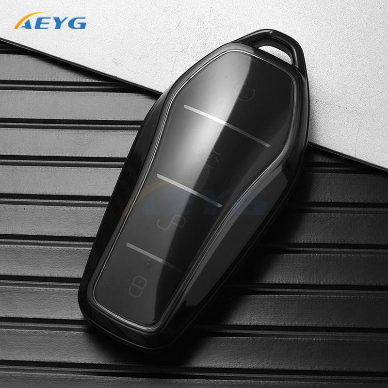 Tpu Car Key Case Cover Shell Fob For Byd Tang Ev600 Han Ev Yuan Atto 3 Song Plus Pro Max Dmi Qin Key Chain Accessories