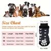 4pcs Non-slip Dog Socks with Waterproof Sole, Breathable Pet Shoes for Outdoor Walking