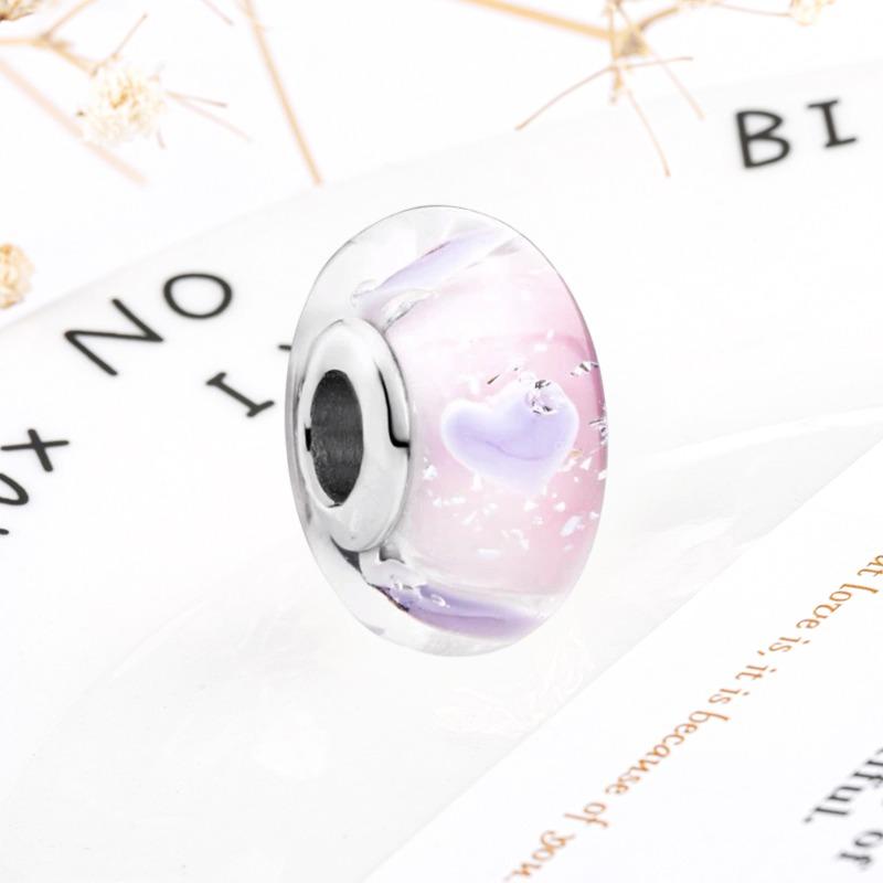 Neue Feine Murano Glas Serie Anhänger Rosa Rot Schwarz Grün Weiß Blau Perle Passend Original Armband Zubehör DIY Damenschmuck Geschenk