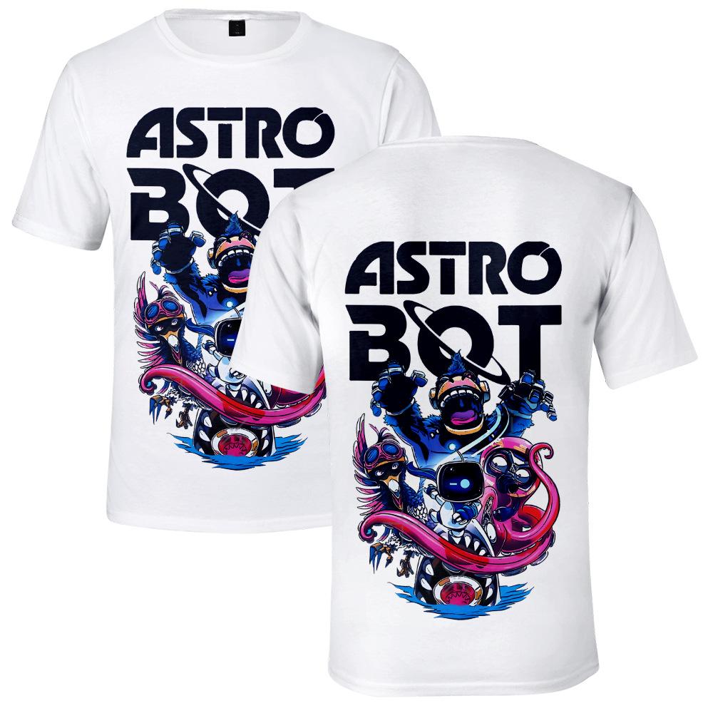 Astro Bot Tričko Cool Dámské Pánské Tričko Kulatý Výstřih Ležérní Unisex Streetwear Módní Tričko