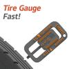 Portable Tire Tread Depth Gauge Keychain Car Tire Safety Check Tool Universal for Road Trip and Vehicle Maintenance