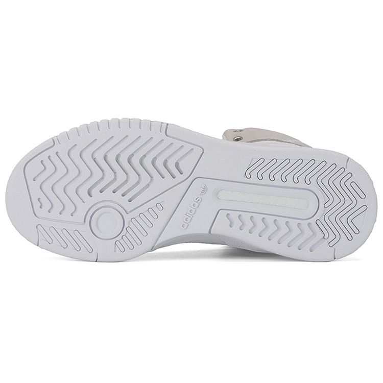 Adidas Originals Drop Step Xlt Synthetic Leather Wrap Anti-Slip Balance High-Top Skate Shoes Women Skate Shoes White Yellow FX9811