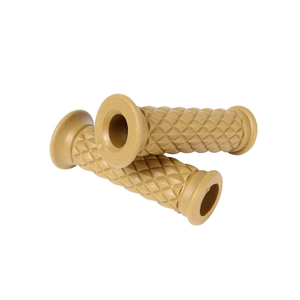 Universal 7/8" 22mm Retro Motorcycle Hand Grips Non-slip Rubber Handlebar Grips