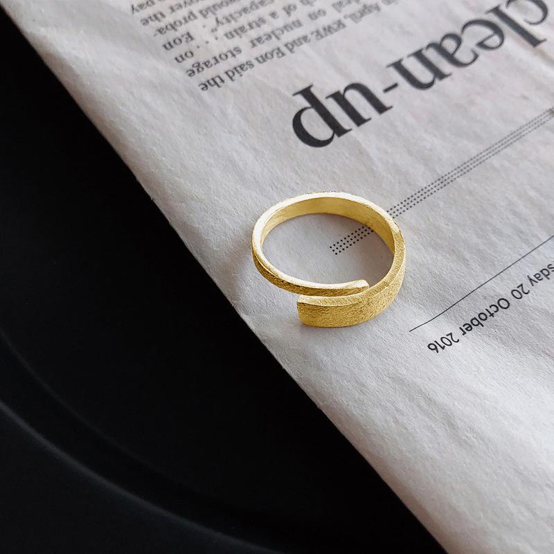 

Простое Ретро Винтажное Веганское Матовое Кольцо Открытого Типа Нишевого Дизайна Кольцо Женское Модное Личное Холодное Кольцо для Пальца Кольца Креативные Геометрические Вечерние Украшения