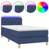 VidaXL Slatted Bed Base with Mattress and LED, Upholstered Bed, Single Bed, Adult Bed for Interior Bedroom, 3133915