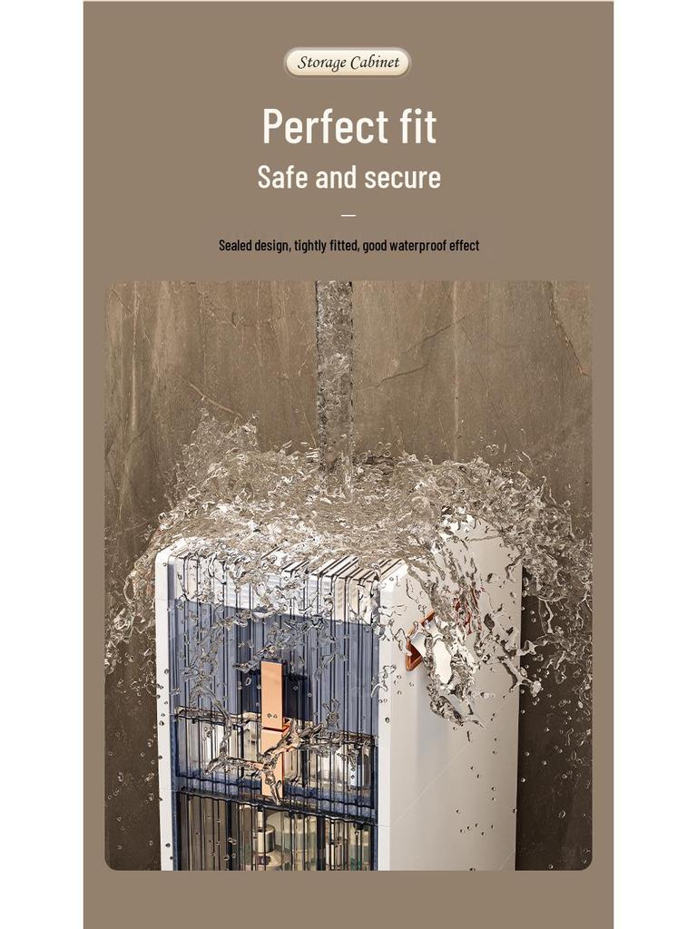 Multi-layer Bathroom Floor Storage Rack - No-Installation Trolley Cabinet