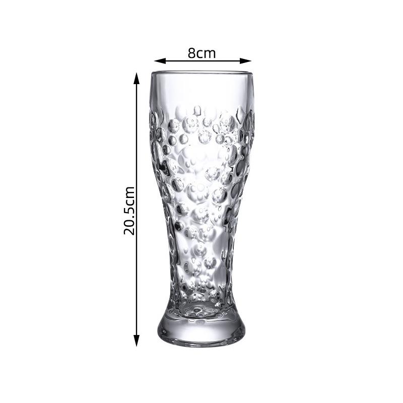 330ml and 500ml Creative Thickened Wheat Beer Glass Party Transparent Cold Drink Cup Bar Tools European-style Glass Wine Glasses