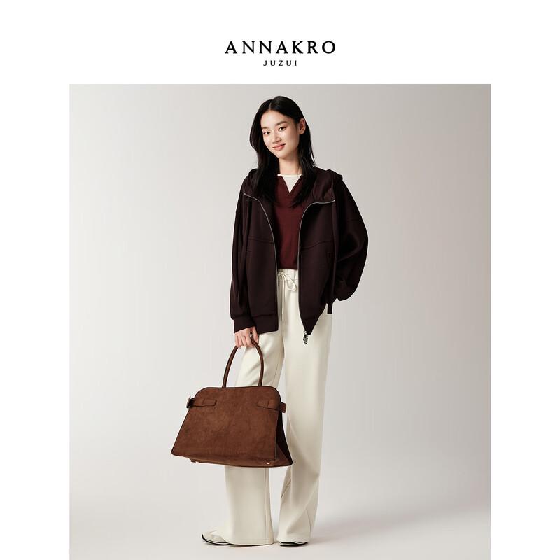 JZ Anna Coco Women's Deconstructed Hooded Drop-shoulder Sweatshirt