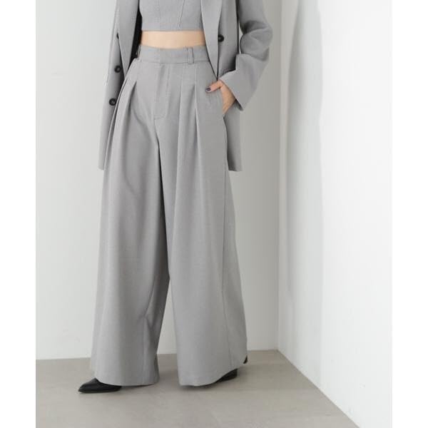 [JILL by JILL STUART] Casual Pants (Featured in sweet magazine) Three-Piece Suit, Web-Exclusive Color: Ecru, Women's Pinhead