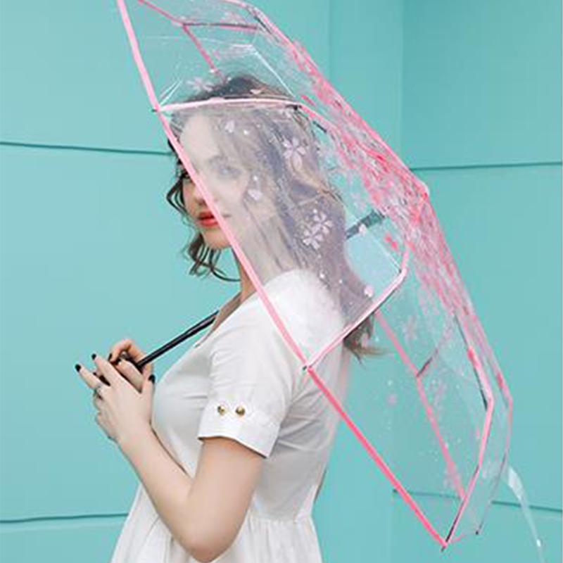 Складной милый зонт с цветами — фото 4