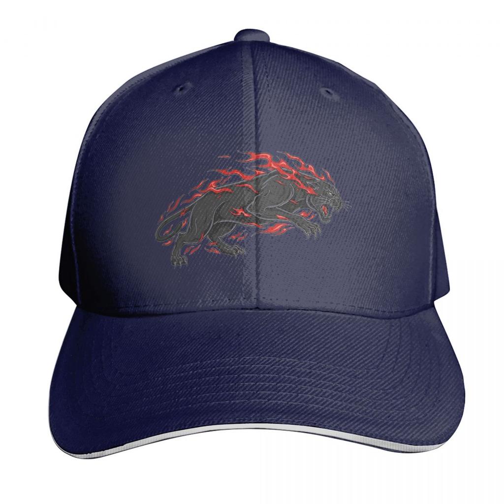 Fiery Panther Flaming Beast Cap Fashion Casual Baseball Caps Adjustable Hat Hip Hop Summer Unisex Baseball Hats Polychromatic