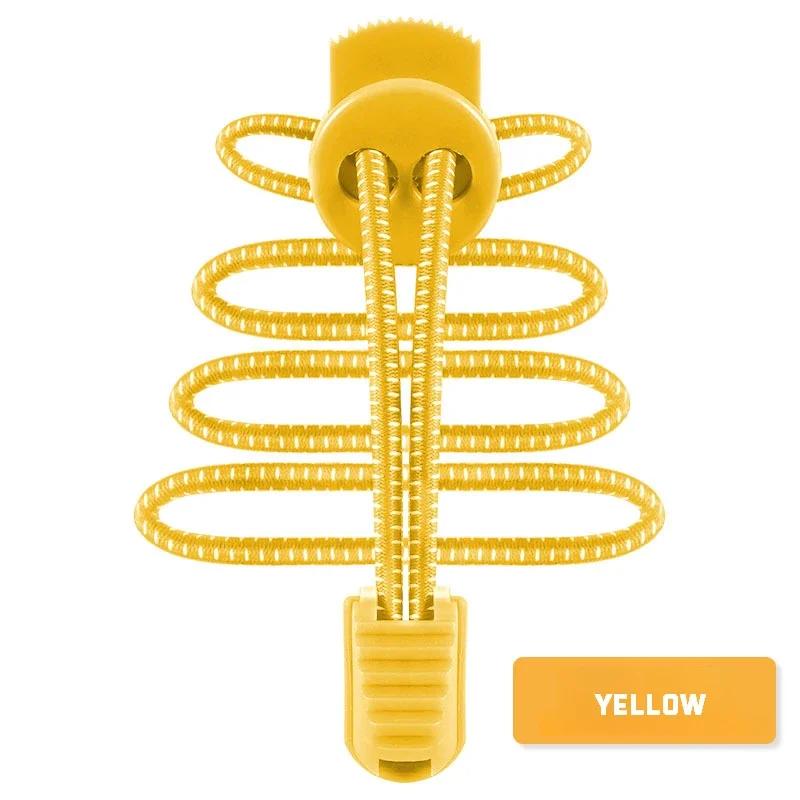 Round Tennis Laces Without Ties Lock Shoe Laces Adult Kids Sneakers Elastic Shoelaces Rubber Bands for Shoes Accesories 1Pair